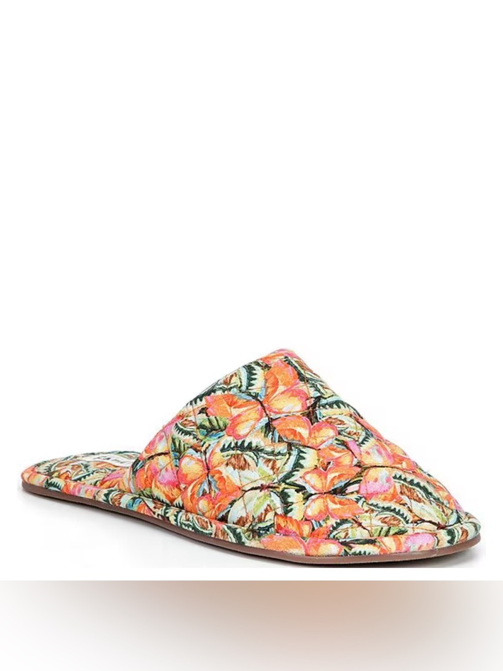 Farm Rio Hotel Slippers Buttersky Print NWT